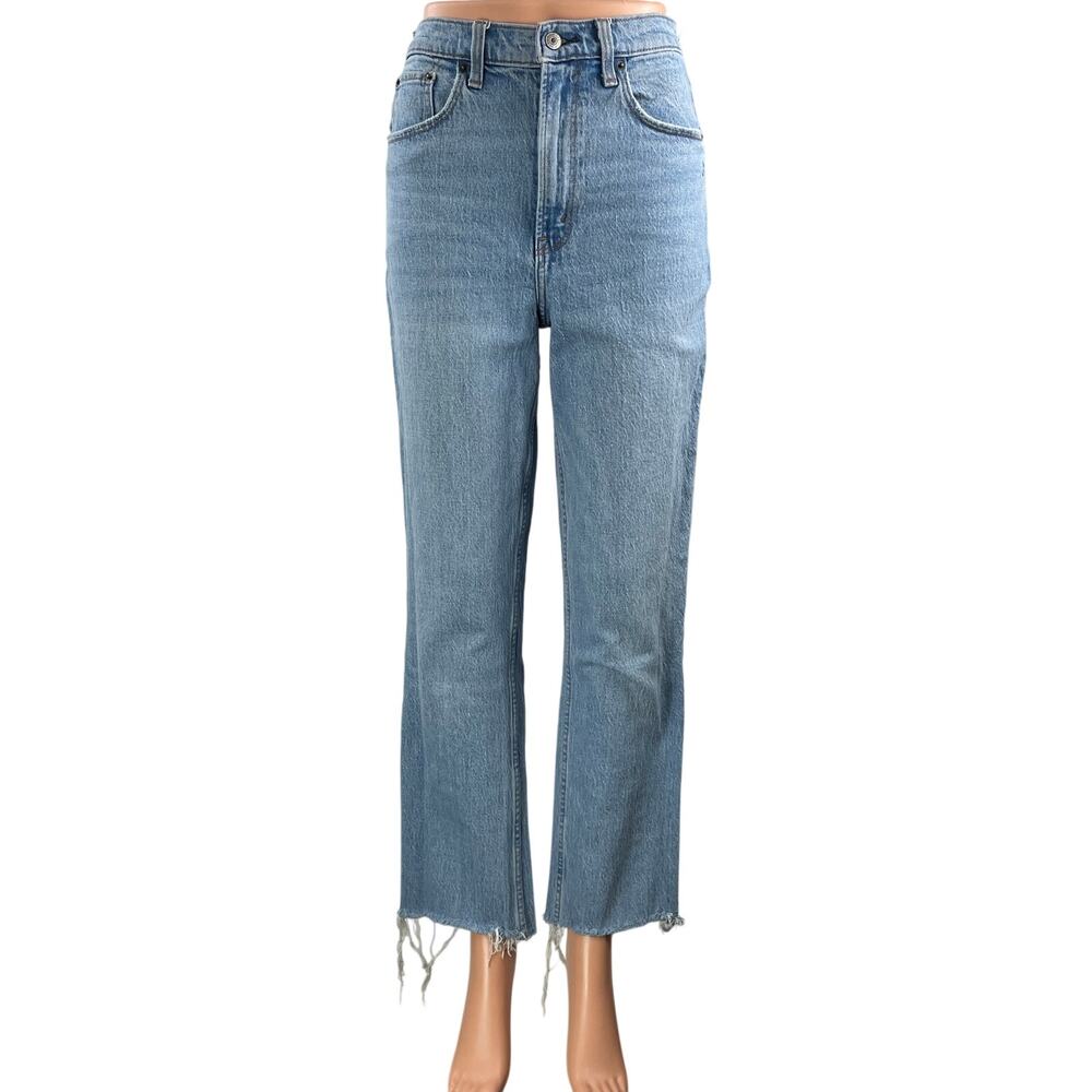 Abercrombie & Fitch The 90s Straight Ultra High Rise Blue Denim Jeans Size 26